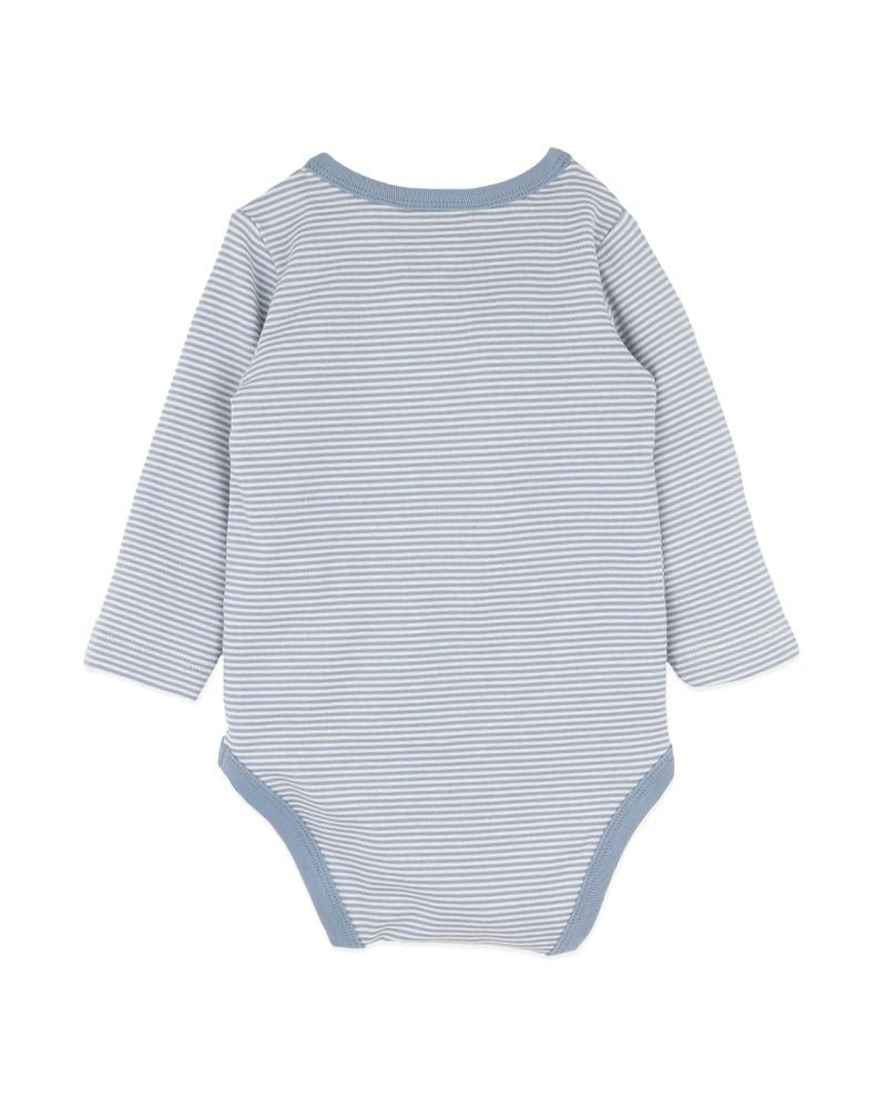 Minihaha Alvin Organic Stripe LS Bodysuit