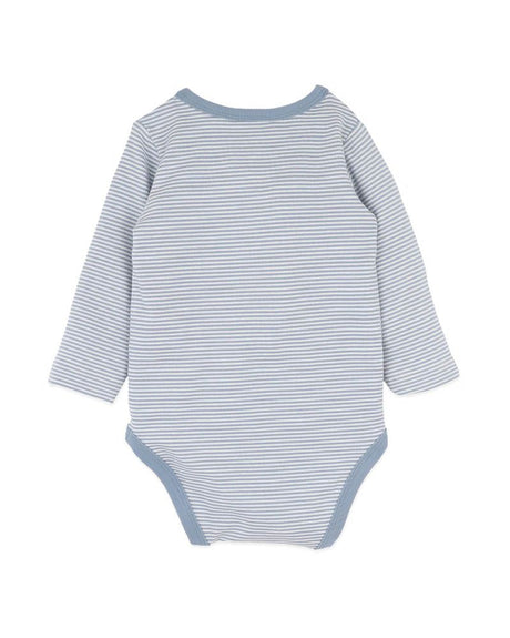 Minihaha Alvin Organic Stripe LS Bodysuit