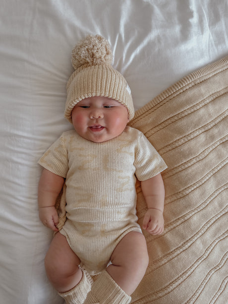 Ziggy Lou Sand Fleck Booties
