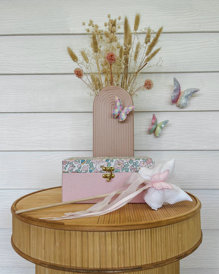 Butterfly Wand - White Cotton