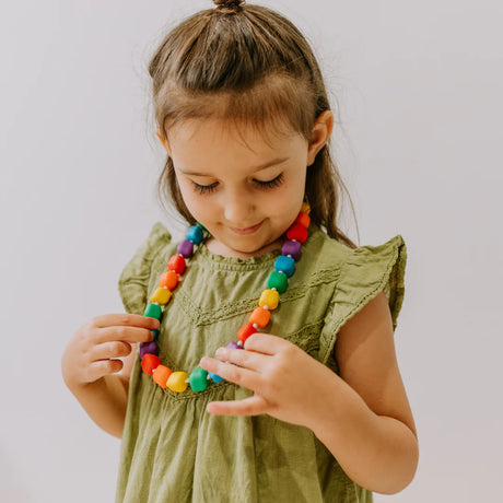 Jellystone Princess and the Pea Necklace - Rainbow
