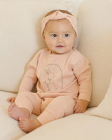 Quincy Mae Drawstring Pant - Melon