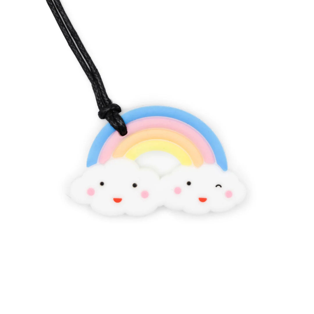 Jellystone Silicone Chew Pendant  - Rainbow (Pastel)