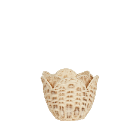 Olli Ella Rattan Lily Basket Set - Buttercream