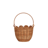 Olli Ella Rattan Tulip Carry Basket - Natural