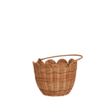 Olli Ella Rattan Tulip Carry Basket - Natural