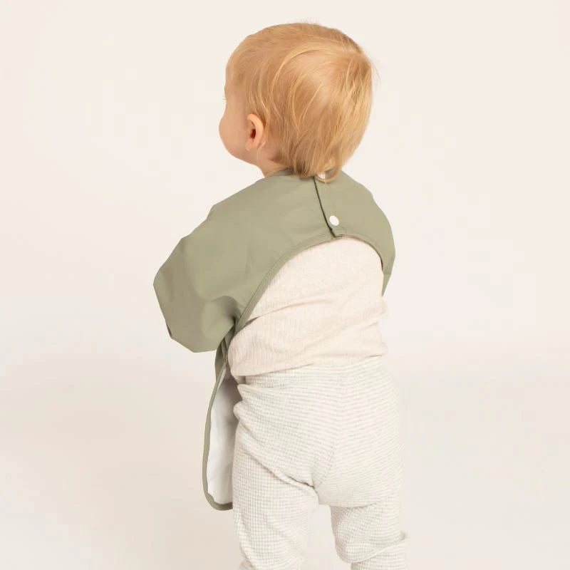 All4Ella Recycled Long Sleeve Bib - Sage