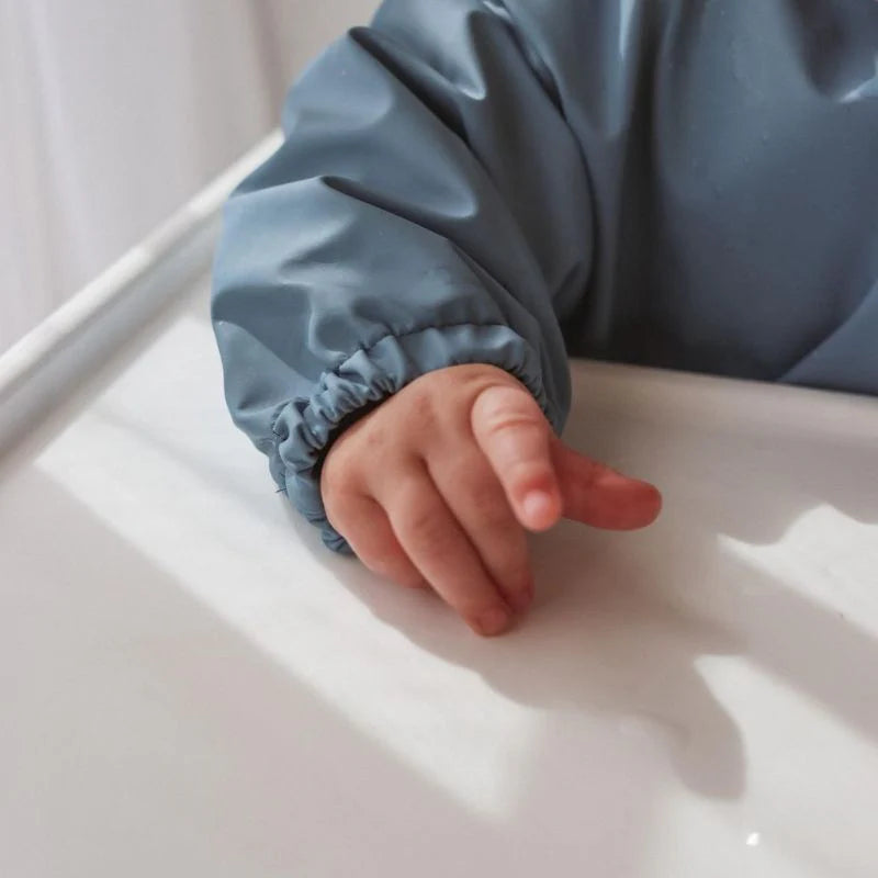 All4Ella Recycled Long Sleeve Bib - Blue