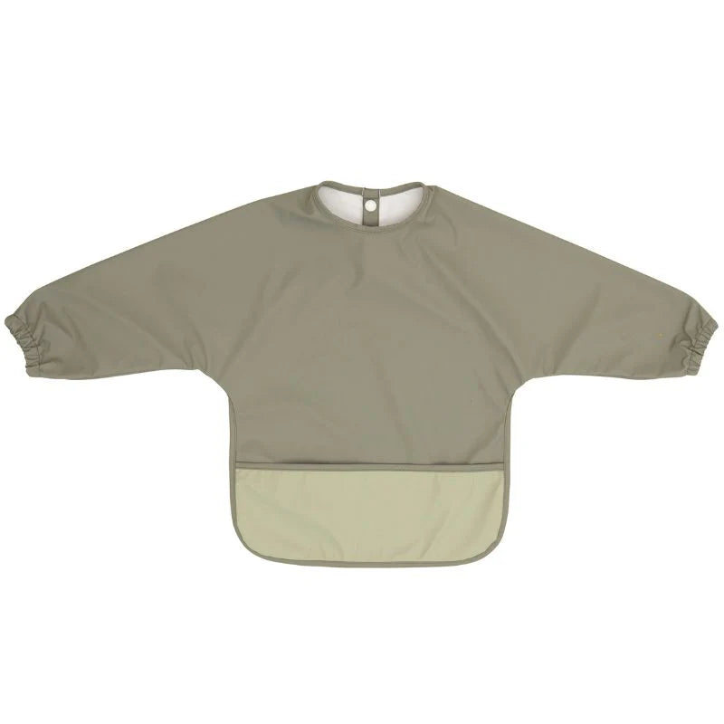 All4Ella Recycled Long Sleeve Bib - Sage