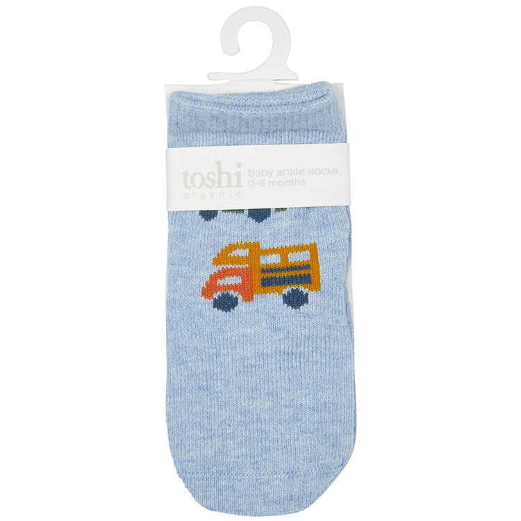 Toshi Organic Ankle Socks - Road Trip