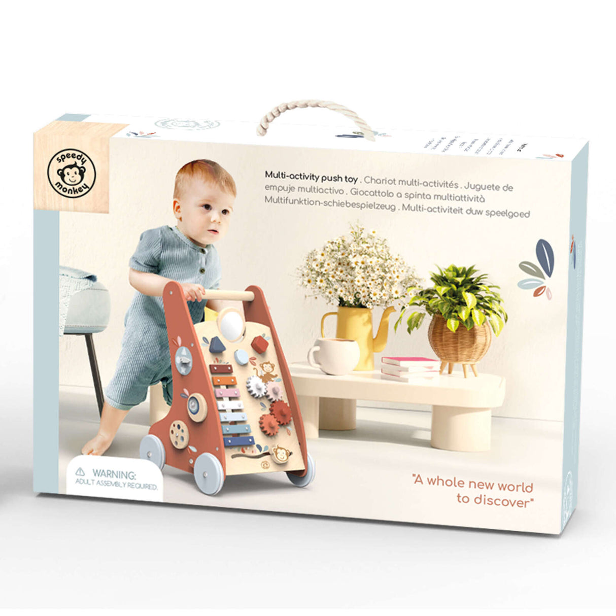 Speedy Monkey Multi Activity Push Walker