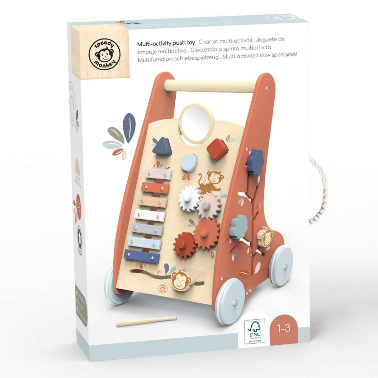 Speedy Monkey Multi Activity Push Walker
