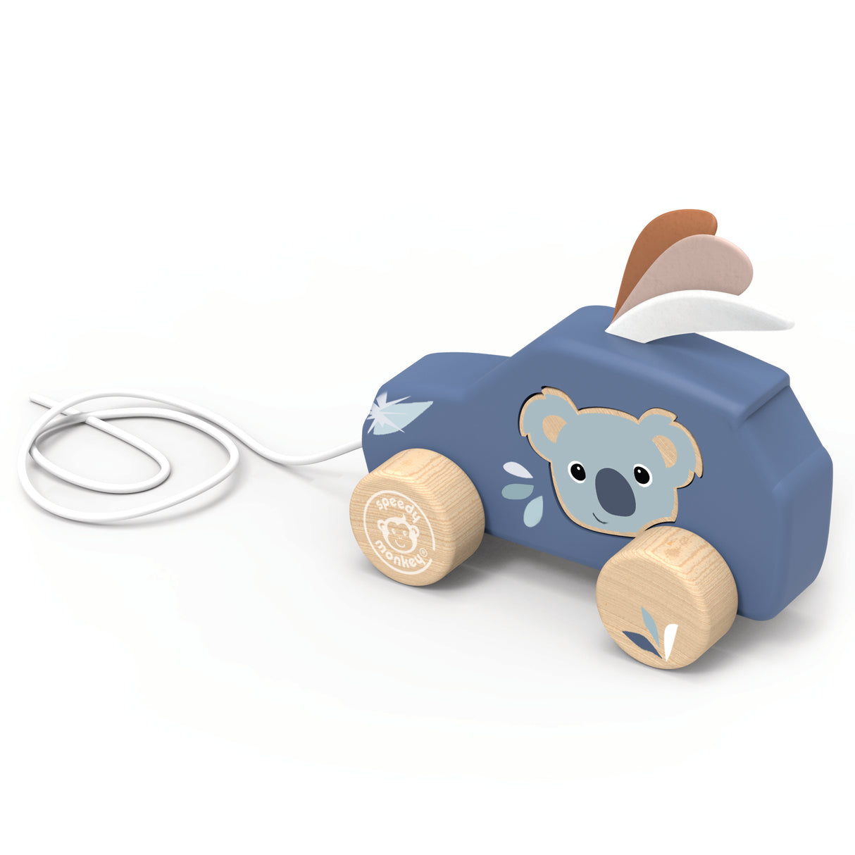 Speedy Monkey Pull Along Car