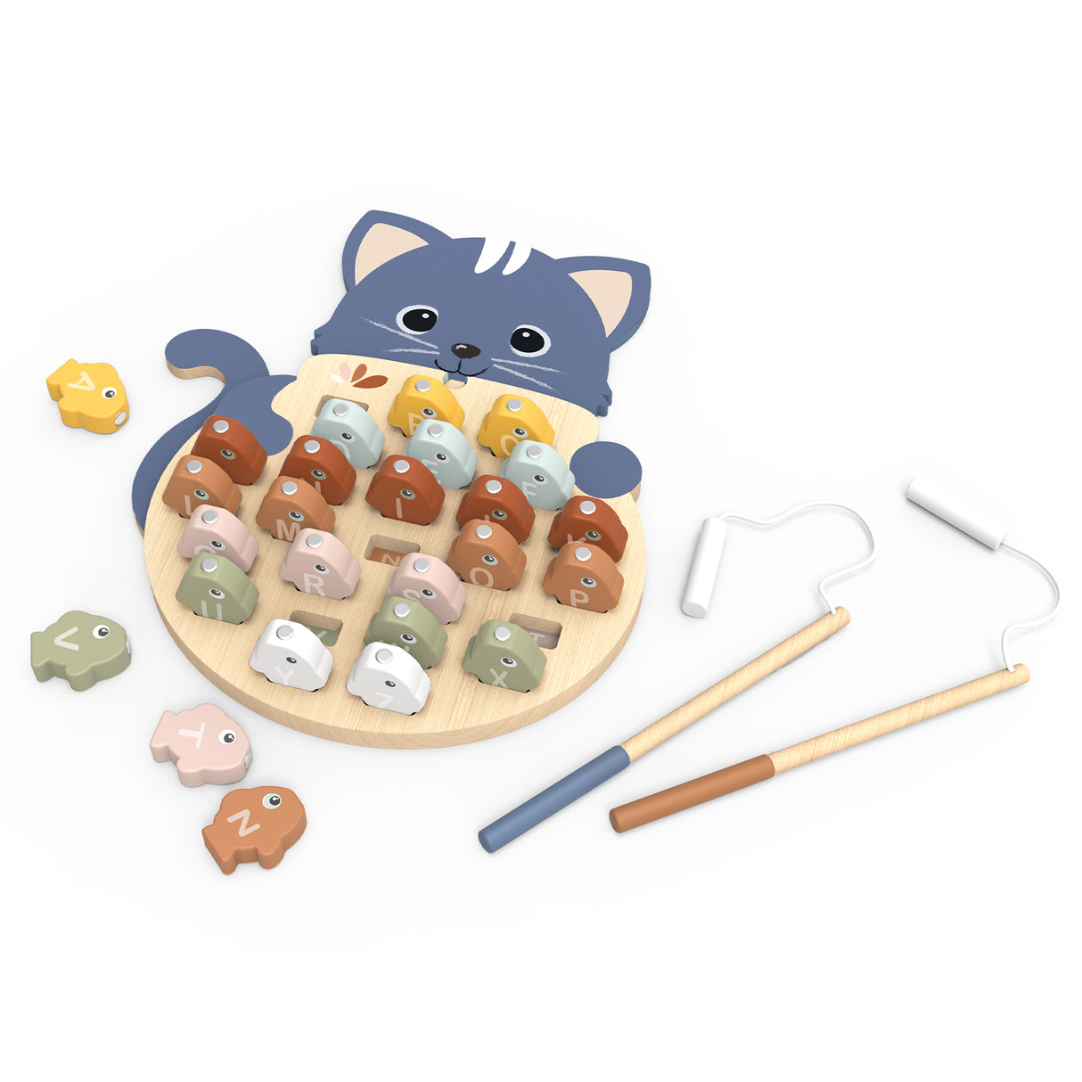 Speedy Monkey Fishing Game Alphabet