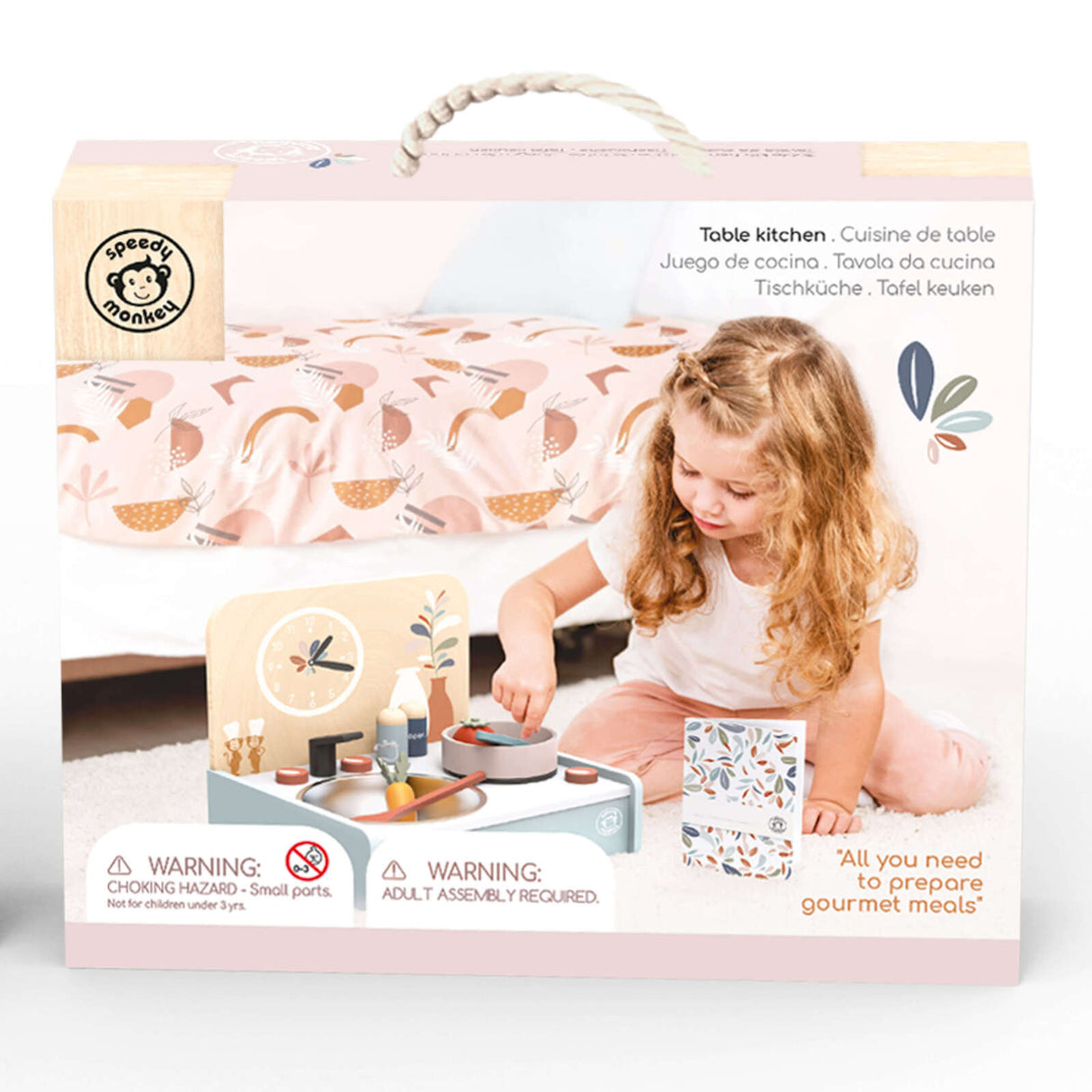 Speedy Monkey - Table Kitchen + 8 Accessories