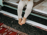 Silly Silas Hippy Footless Tights - Cream Blend