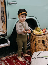 Silly Silas Hippy Footless Tights - Olive