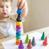 Tiger Tribe Stackable Crayons - Retro Rainbow