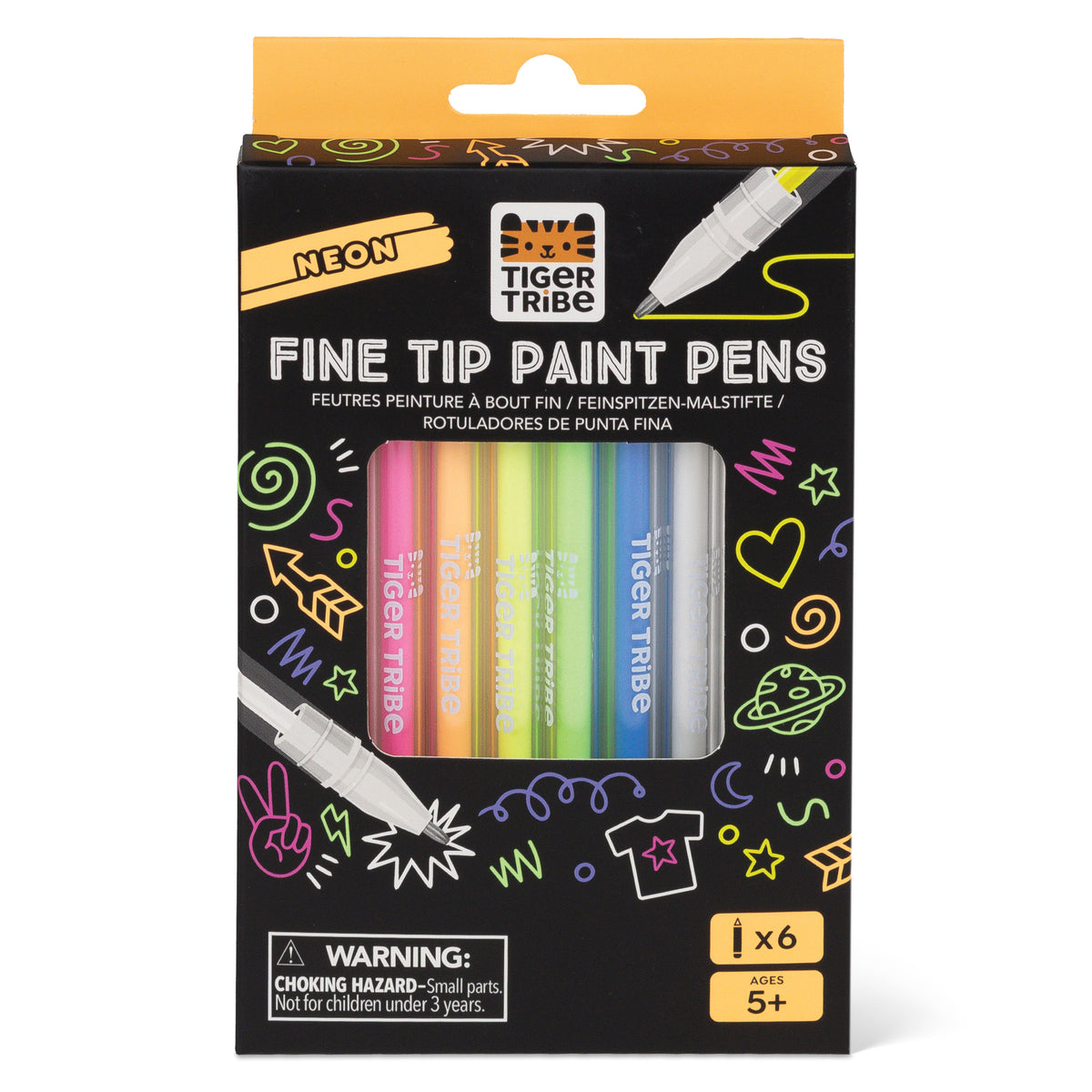 Tiger Tribe Neon Fine Tip Paint Pens