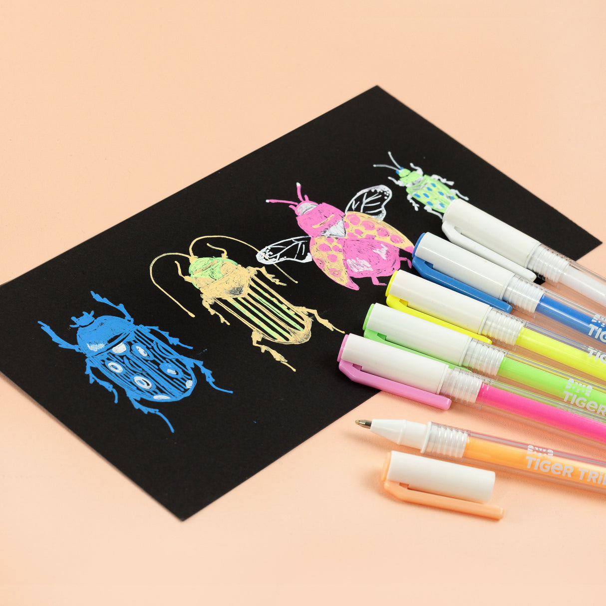Tiger Tribe Neon Fine Tip Paint Pens