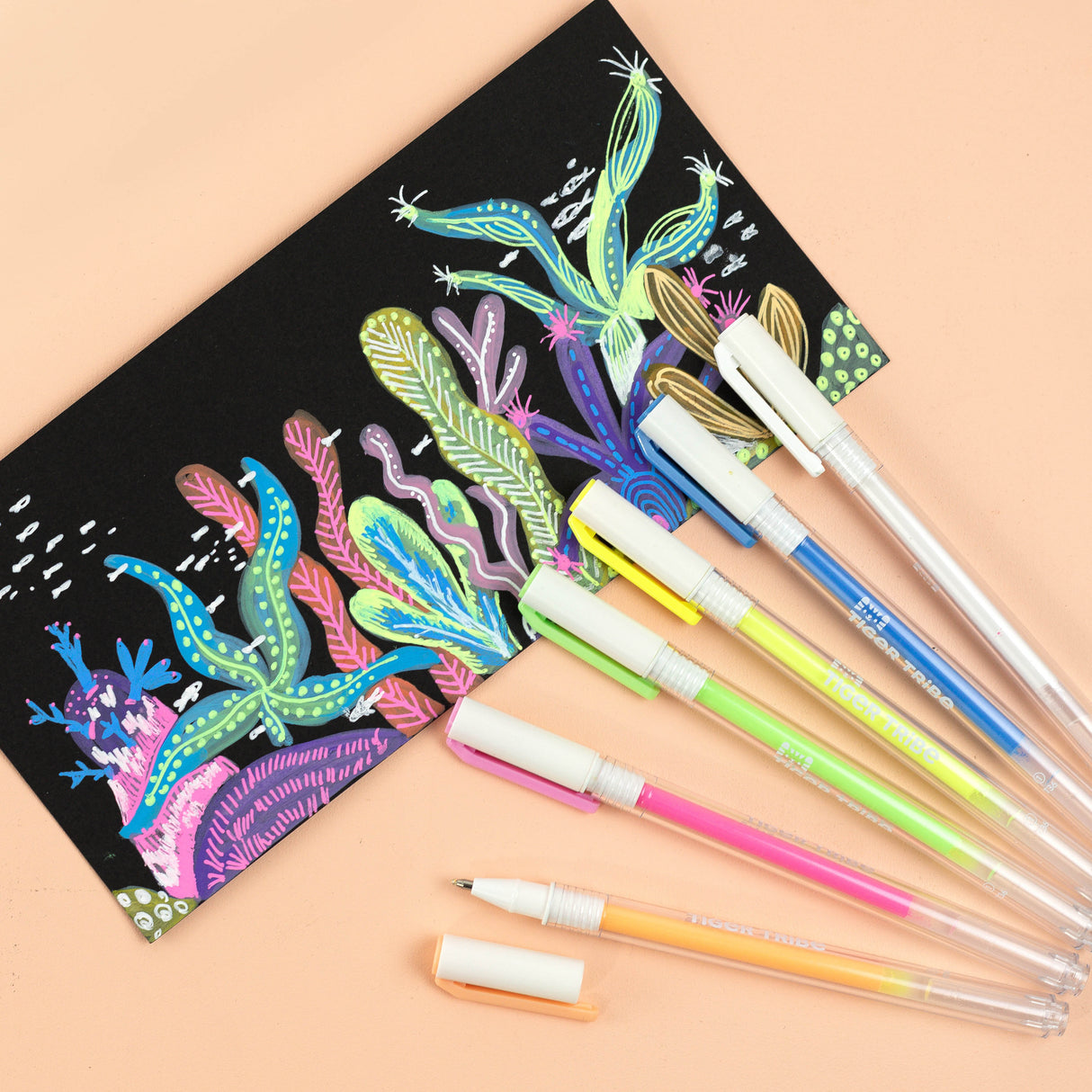 Tiger Tribe Neon Fine Tip Paint Pens