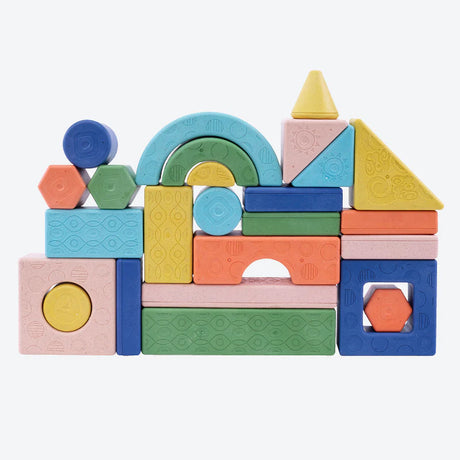 Tiger Tribe Rattle and Stack Blocks - 24 Pieces