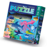 Crocodile Creek Foil Puzzle 60 pc - Shimmering Sharks