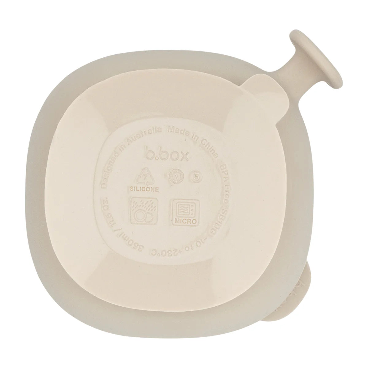 b.box Silicone Bowl + Lid - Latte