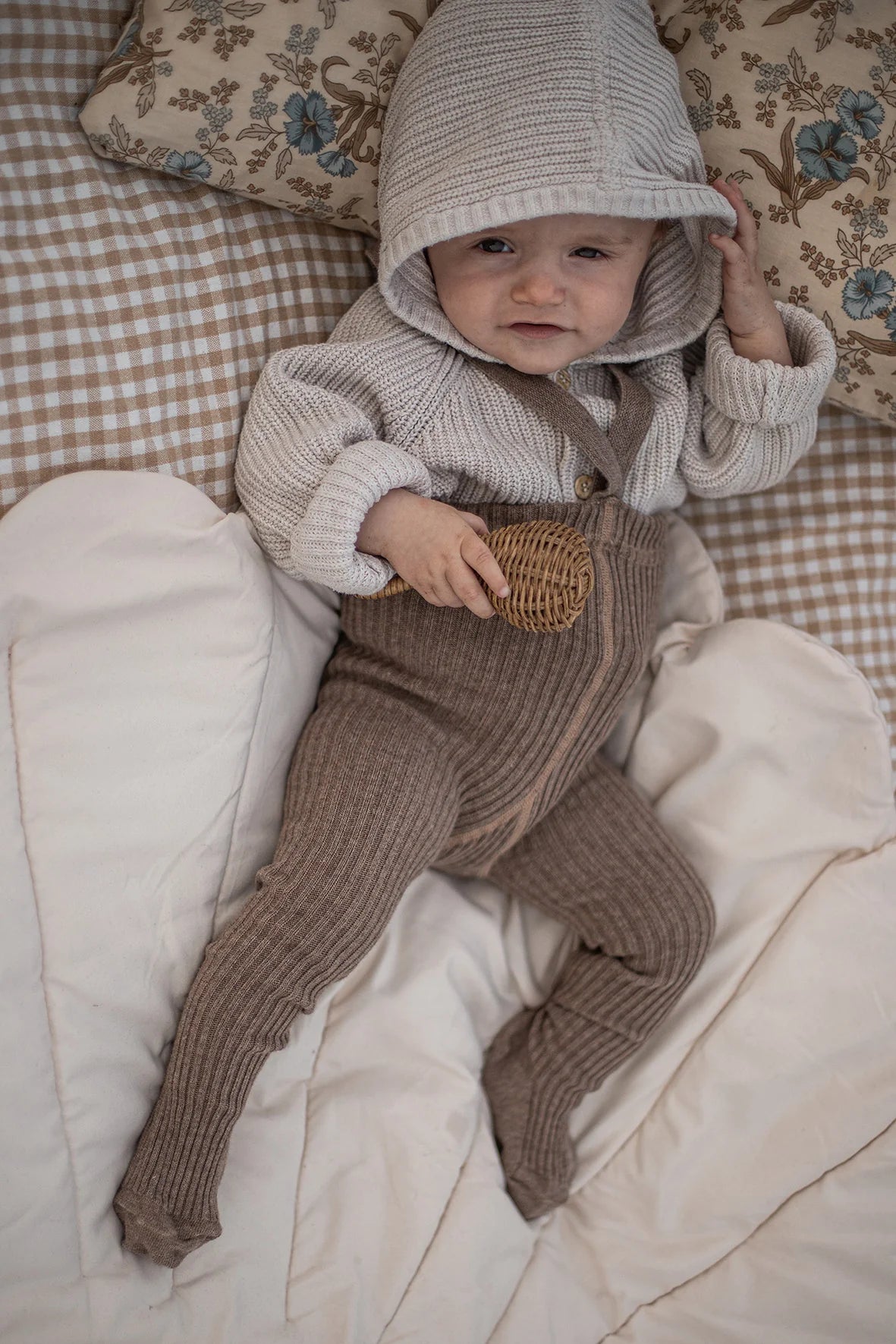 Silly Silas Hippy Footed Tights - Cocoa Blend