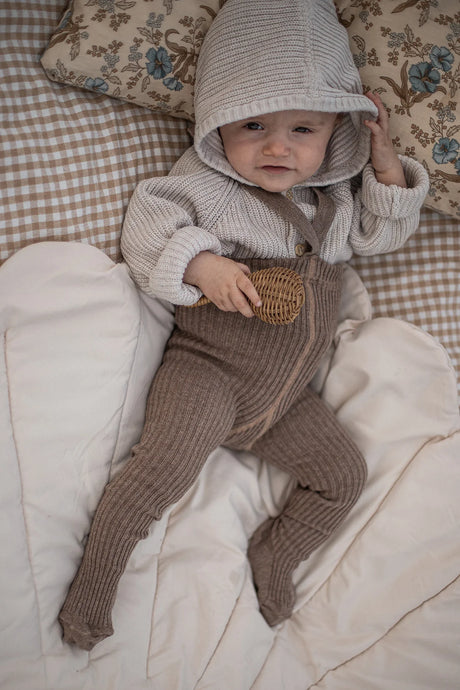 Silly Silas Hippy Footed Tights - Cocoa Blend