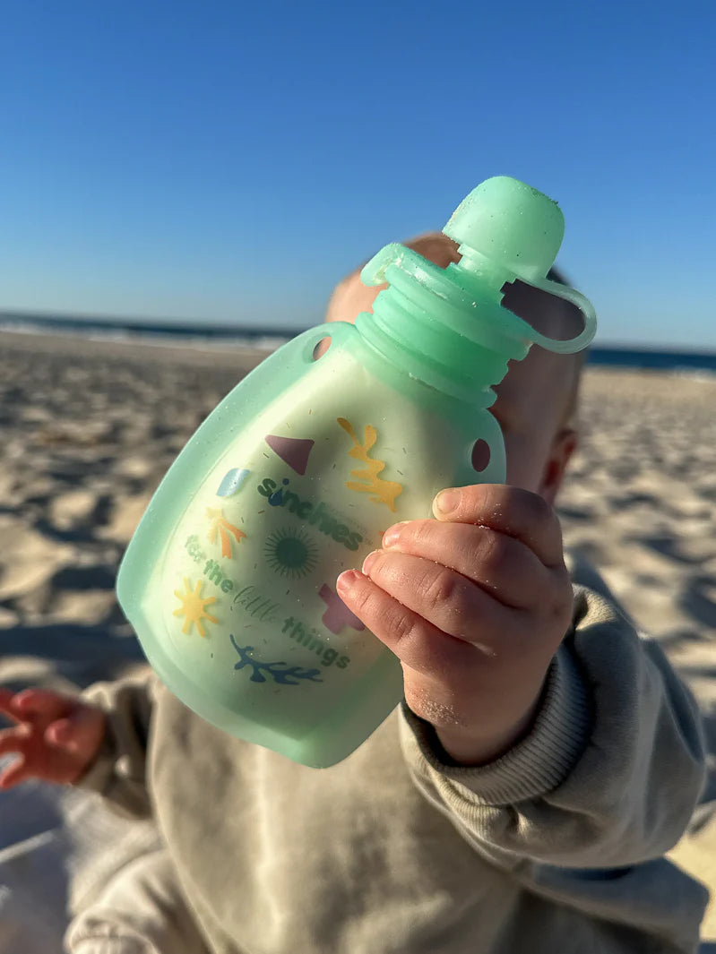 Sinchies Silicone Squeezy Pouch - Pastel Green