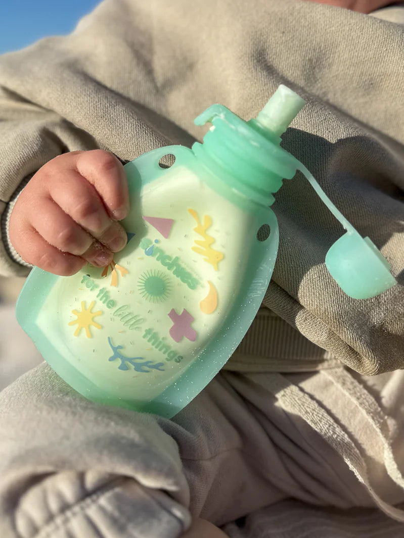 Sinchies Silicone Squeezy Pouch - Pastel Green