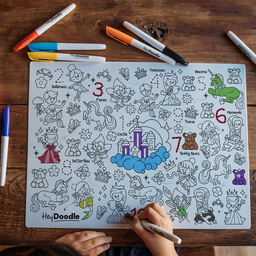 Hey Doodle Reusable Colouring Mat - Sugar & Spice