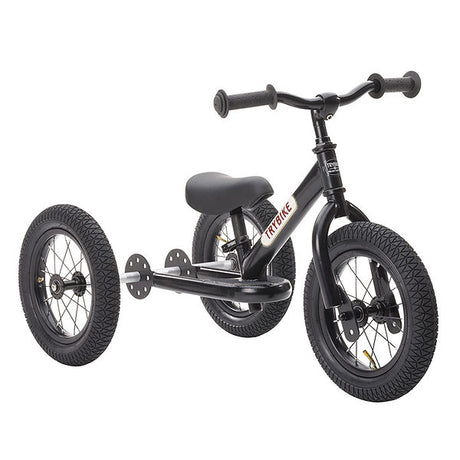 Trybike 2-in-1 Steel Balance Bike - Black