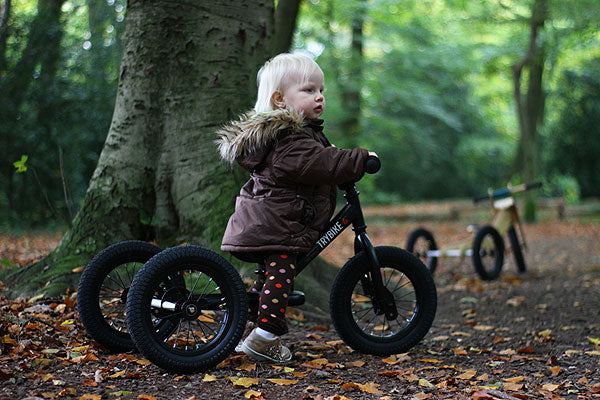 Trybike 2-in-1 Steel Balance Bike - Black