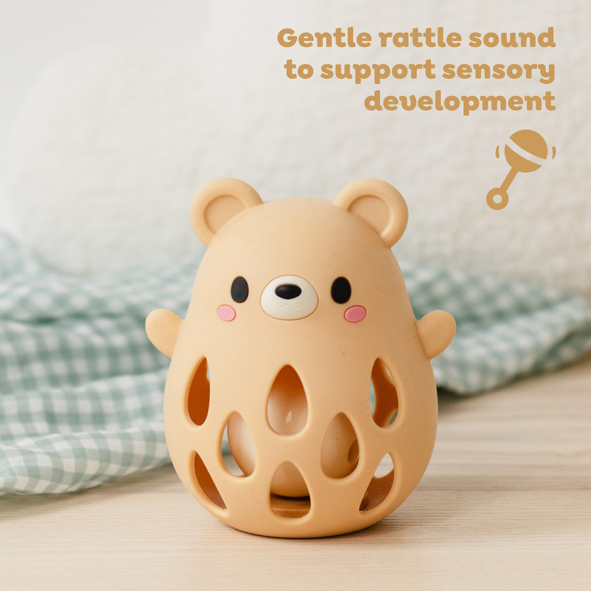 Tiger Tribe Silicone Rattle - Bear