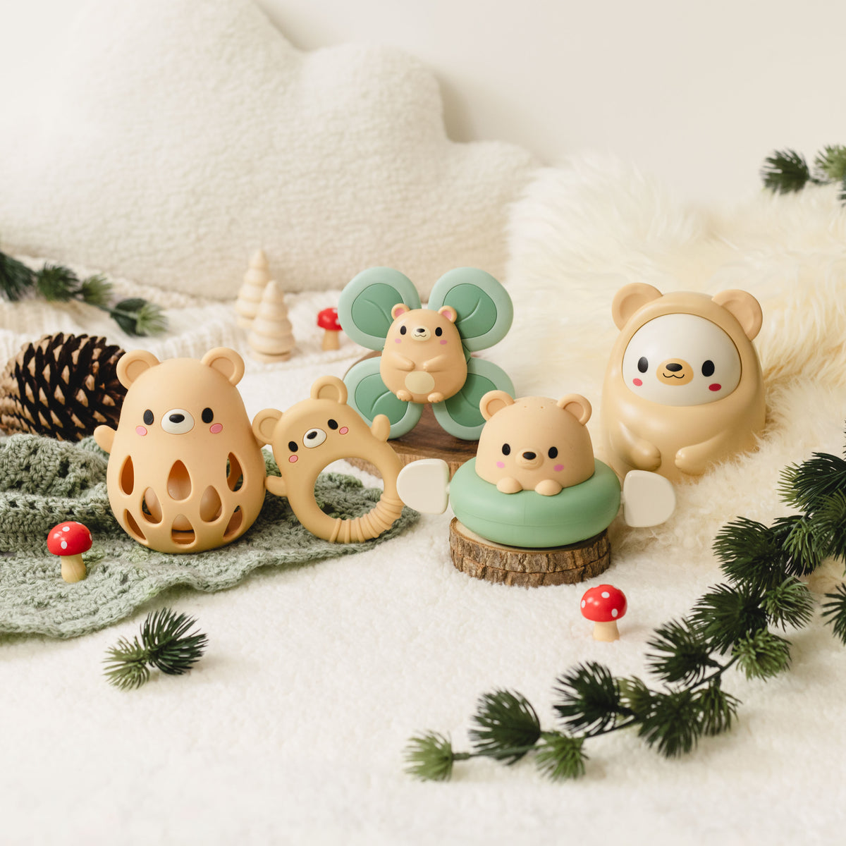 Tiger Tribe Silicone Teether - Bear