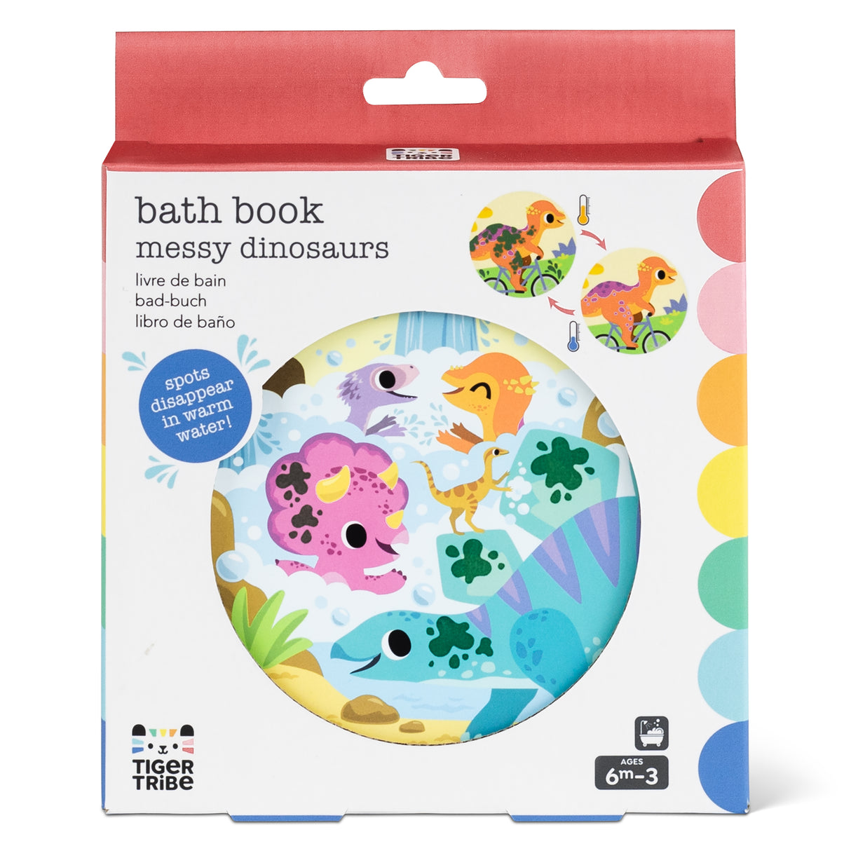 Tiger Tribe Magic Bath Book - Messy Dinosaurs