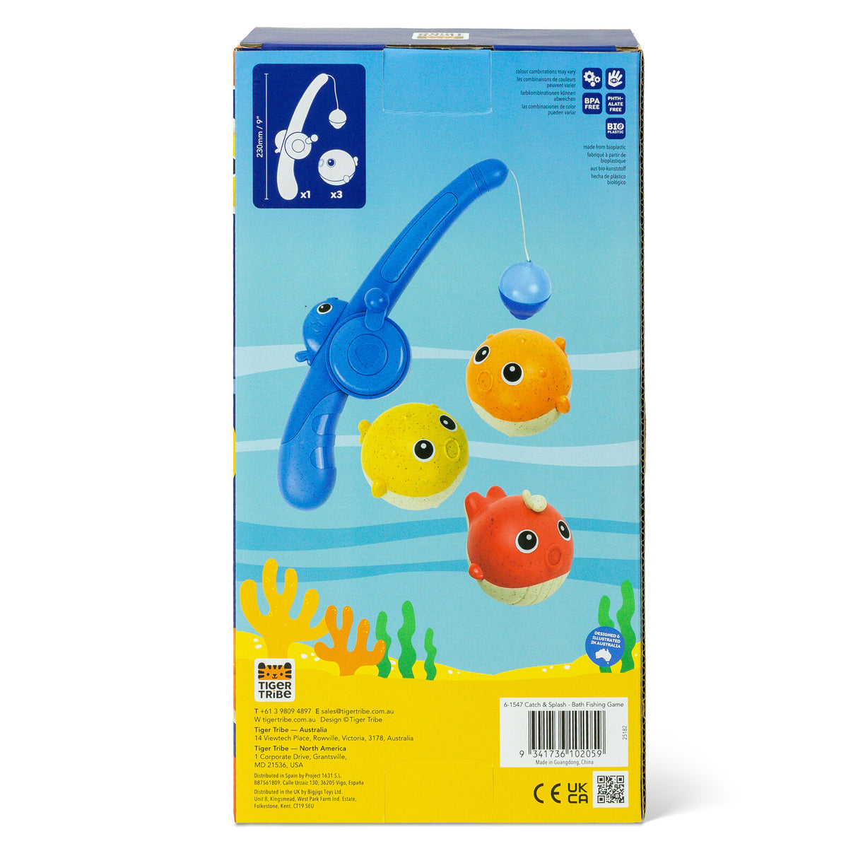 Tiger Tribe Catch + Splash Bath Fishing Game