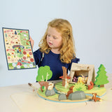 Tender Lead Wildlife Camping Playset