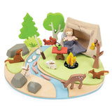 Tender Lead Wildlife Camping Playset