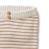 Wilson + Frenchy Organic Knitted Legging - Cinnamon Stripe