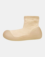 Toshi Organic Hybrid Walking Socks Dreamtime Footsteps - Driftwood