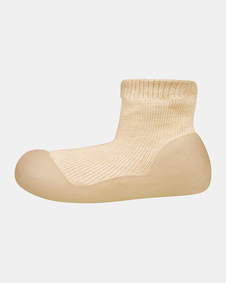 Toshi Organic Hybrid Walking Socks Dreamtime Footsteps - Driftwood