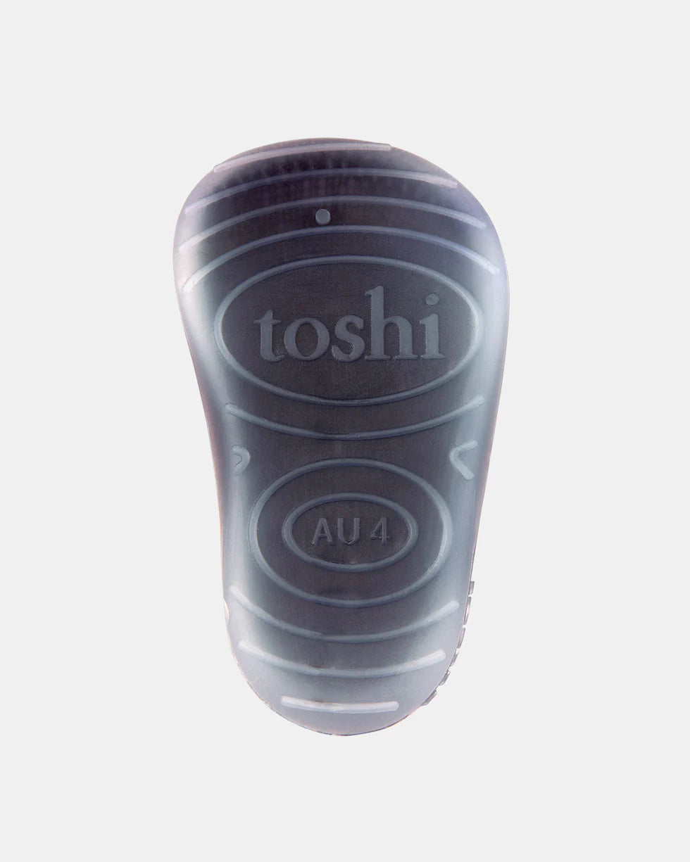 Toshi Organic Hybrid Walking Socks Dreamtime Footsteps - Ink