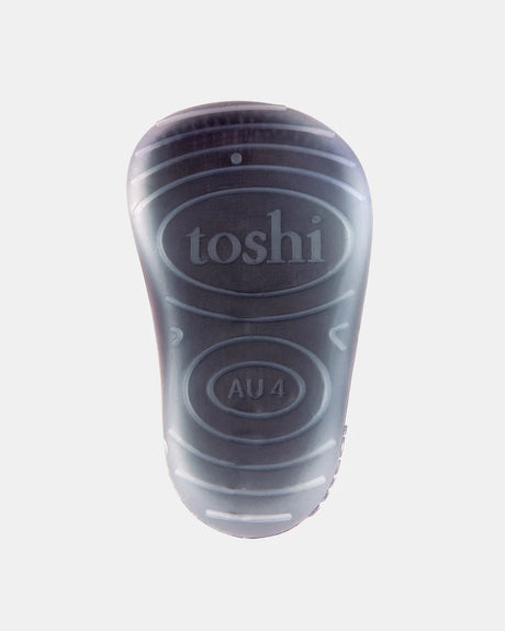 Toshi Organic Hybrid Walking Socks Dreamtime Footsteps - Ink
