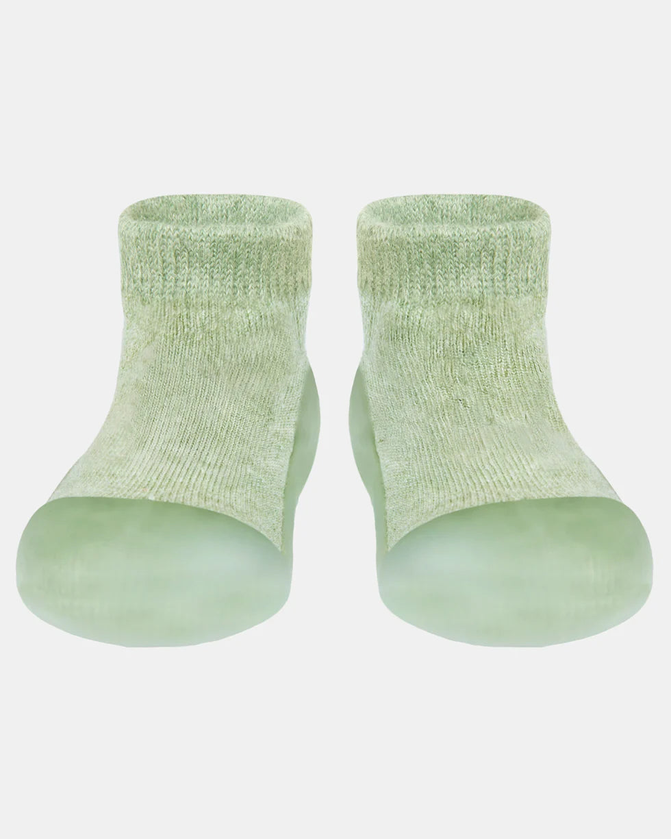 Toshi Organic Hybrid Walking Socks Dreamtime Footsteps - Matcha