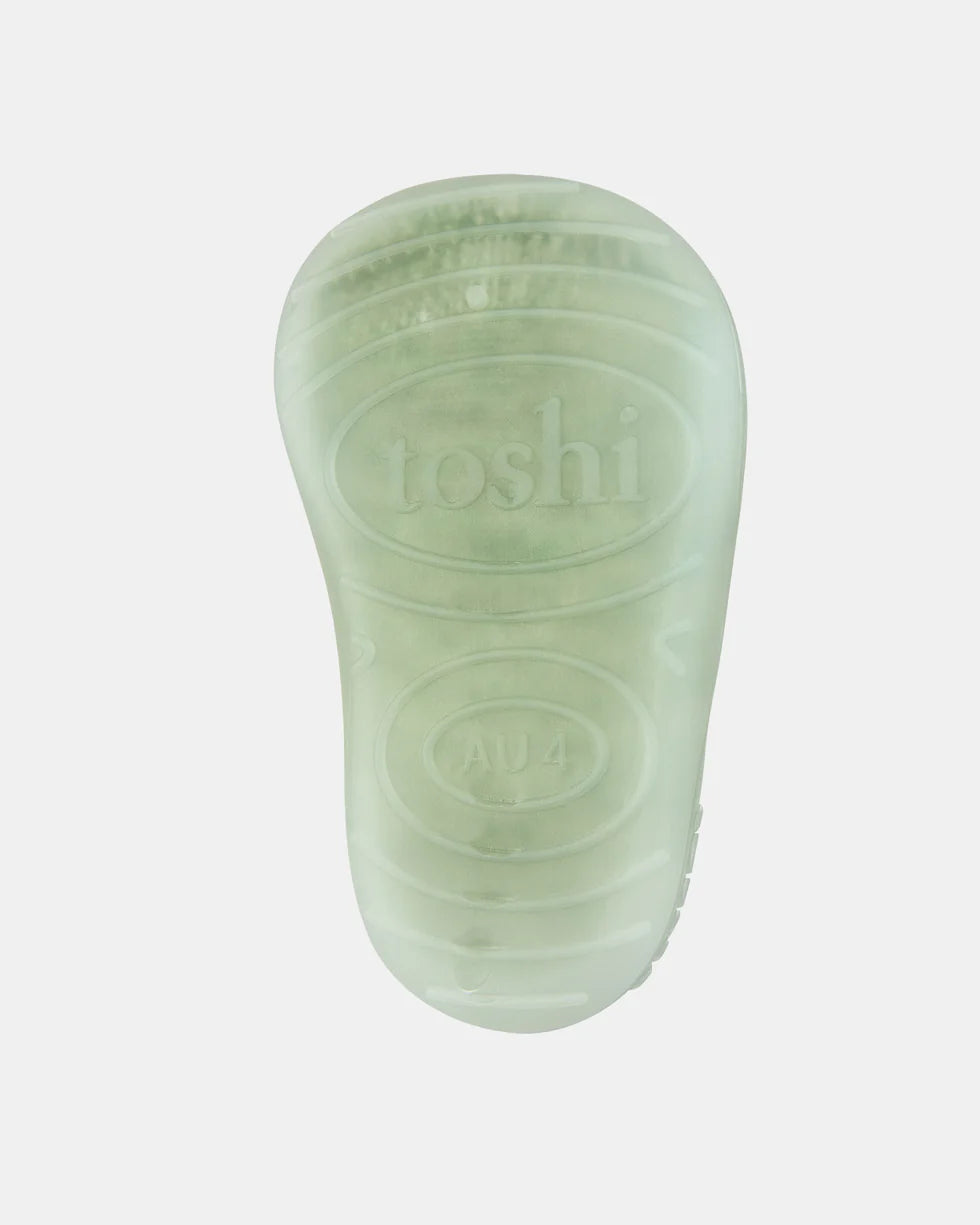 Toshi Organic Hybrid Walking Socks Dreamtime Footsteps - Matcha