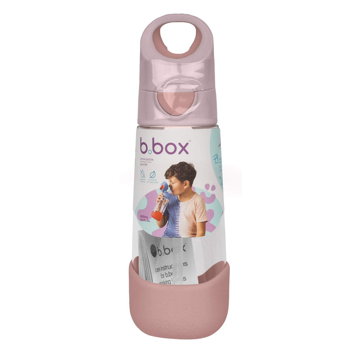 b.box Tritan Drink Bottle 600ml- Blush Crush