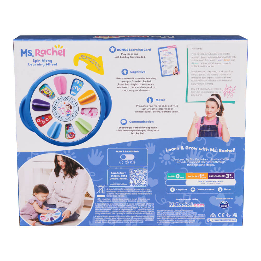 Ms Rachel Spin + Sing Learning Wheel